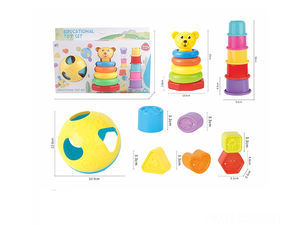Enfant infantile Puzzle éducation jouets interactifs bébé combinaison balle ensemble bébé main attraper balle jouets empilage tour <span class=keywords><strong>jeu</strong></span> pour les enfants - Product Image 2