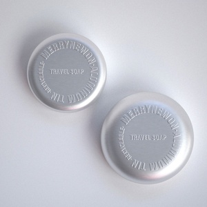 Cajas de Jabón Metálicas Herméticas de Lujo, Contenedores Redondos de Aluminio con Impresión Personalizada para Uso en el Hogar y Viajes - Product Image 2