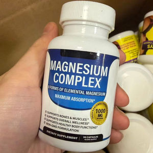 Cápsulas de Complejo de Magnesio OEM, Suplemento de Vitaminas y Minerales para Adultos y Adolescentes, Promueve un Sueño Reparador, Huesos y Músculos Más Fuertes - Product Image 1