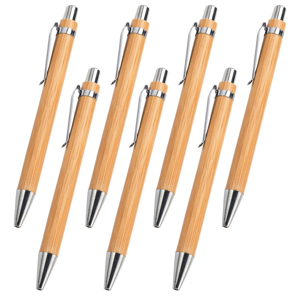 Promotional cheap Printing Promo Eco Friendly Wood Ball Pen with Custom Logo Signature Ballpoint Stylus Plain Bamboo Pen