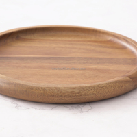 Assiettes en bois Woodsun pour restaurants, assiettes en bois pour la nourriture