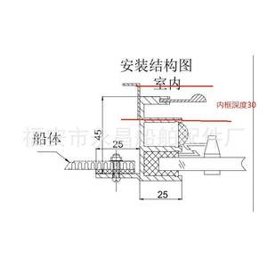 ประตูอลูมิเนียมอัลลอยแบบสองบานพร้อมกลอน ประตูท้ายเรือยอชท์และประตูกระจก อุปกรณ์เรือที่ทนทาน ประตูแบบกลวง - Product Image 1