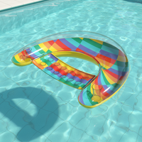 Bouée gonflable personnalisée en PVC écologique pour adultes avec porte-boissons, flotteur de piscine et de lac, capacité <100kg, article de fête, marque Sunshine