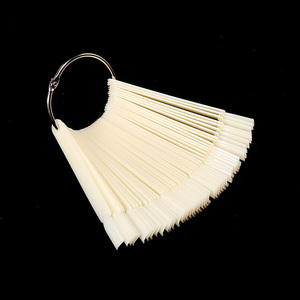 50 pièces de bâtonnets transparents pour échantillons d'ongles avec anneau métallique à vis, pour présentoir d'ongles et outils de pratique artistique - Product Image 3