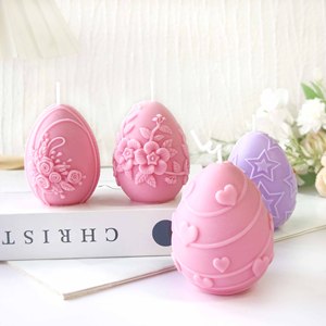 DAMAI <b>Easter</b> Egg Scented <b>Candles</b> Round <b>Candle</b> Heart Star Ambience Decor Festive Holiday Gifts for Party Home Decoration Supplies - Product Image 1
