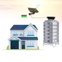 Detector ultrasónico inalámbrico para paneles solares, sensor de nivel de agua, combustible y líquidos, indicador de alarma, medidor de agua remoto, monitor con aplicación.