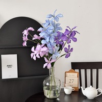 Großhandel Langlebige 5-Köpfige Gloriosa-Lilien-Sprühblüten Realistische Künstliche Blumenarrangements für Hochzeiten und Partys Dekorative Kunstblumen