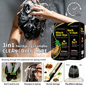 CAIGAIBAI Shampoo Nero Naturale per Capelli 30ml, Tinta Istantanea - Product Image 5