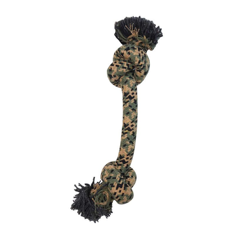 Jouet en corde de camouflage-boule en corde de coton