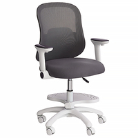 Chaise ergonomique pour enfants en maille avec accoudoirs rabattables, repose-pieds et inclinaison réglable – Idéale pour l'étude à la maison ou à l'école
