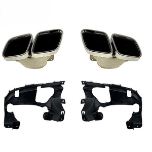 Embouts d'échappement à quatre sorties de style AMG63 pour Mercedes-Benz GLE350 / <span class=keywords><strong>450</strong></span> & GLC 2020-2024 avec adaptateur de lèvre arrière - Product Image 4