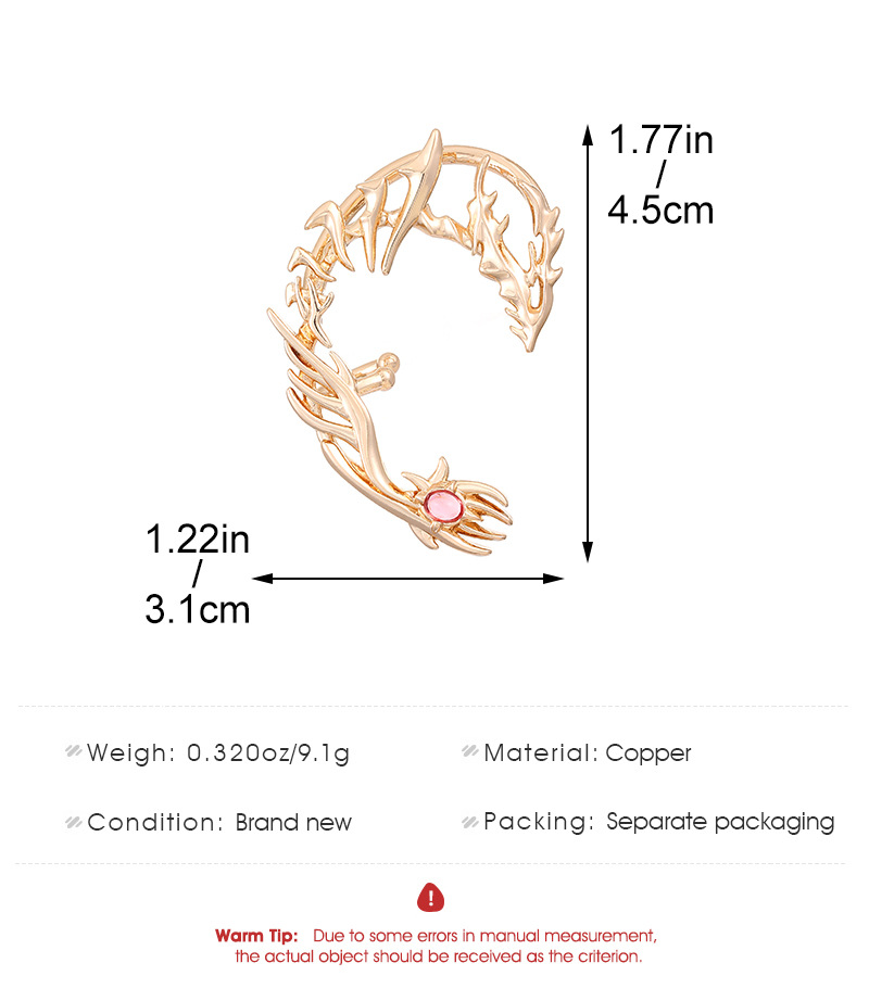 1 Stuk Fairy Vlindervleugels Oor Manchetten Zonder Piercing Clip Oorbellen Voor Vrouwen Fonkelende Kwastje Oor Clips Party Sieraden