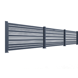 Cổ điển sơn tĩnh điện nhôm vườn kim loại hàng rào tấm ngoài trời nhà hàng rào hệ thống được thiết kế cho biệt thự - Product Image 2