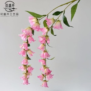 Artificial Hanging Bell <b>Flowers</b> <b>Silk</b> <b>Flower</b> Single Branch Wedding Decoration Outdoor Home Decor High Simulation - Product Image 4