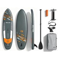 Planche à pagaie gonflable tout-en-un OEM avec pompe, laisse, pagaie, sac, étui pour téléphone et kit de réparation pour les escapades de week-end