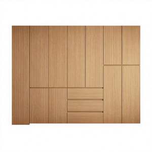 Modern Freestanding Simple Log Wind Bedroom <b>Wardrobe</b> <b>Set</b> Home Furniture Custom Size Large Capacity Villa Gym - Product Image 1