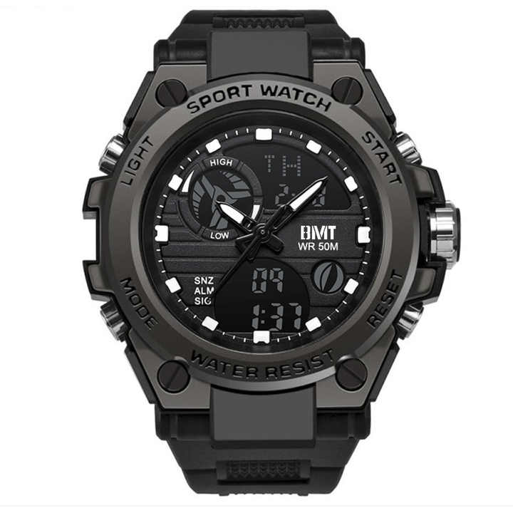 Outdoor Sports Waterproof Dual Display Light Kinetic Energy Stopwatch
