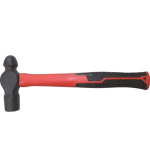 مطرقة رأس كروي من الفولاذ مع مقبض من الألياف الزجاجية ممتص للصدمات ومقبض مطاطي مزخرف - Product Image 6