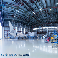 Hangar de Aviación con Estructura de Acero Personalizada, Edificio de Mantenimiento Aeronáutico, Hangar de Gran Envergadura con Diseño Duradero