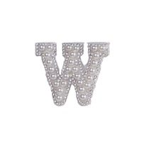 Autocollant thermocollant de haute qualité, motif perle de diamant aquatique, pour la personnalisation de lettres DIY, idéal pour les femmes de bureau et la mode transfrontalière.