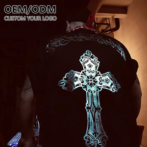 Wholesale Luxury Printed Silver T-<b>shirt</b> Custom Metallic Silver Cotton <b>Mens</b> Fashion T-<b>Shirt</b> - Product Image 3