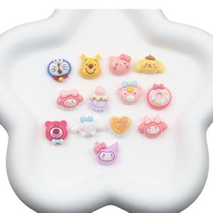 Novos Desenhos Animados Resina Acessórios Handmade Diy the Cute Winnies Nail Charme Poohs Hellokitties Nail Charms - Product Image 5