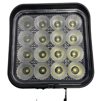 Projecteur de travail LED carré 48W 4320LM 3 et 4 pouces IP68 pour la construction, vente en gros personnalisée