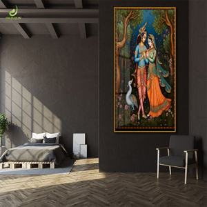 Decoración de Hogar de Lujo con Cuadros Impresos en Lienzo de Alta Definición, Decoración de Porcelana con Cristales y Murales LED - Product Image 3