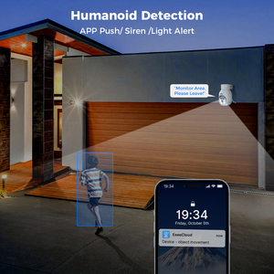 <span class=keywords><strong>กล้อง</strong></span>วงจรปิด PTZ 5MP สำหรับภายนอกอาคาร ระบบ AI Smart IP เสียง 2 ทาง ภาพสีกลางคืน ระบบติดตามมนุษย์อัตโนมัติ <span class=keywords><strong>กล้อง</strong></span>โดมไร้<span class=keywords><strong>สาย</strong></span>แบบเน็ตเวิร์ค WiFi - Product Image 4