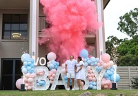 Canon à poudre électronique pour révélation du sexe avec confettis biodégradables pour mariages, baby showers et événements en boîte de nuit