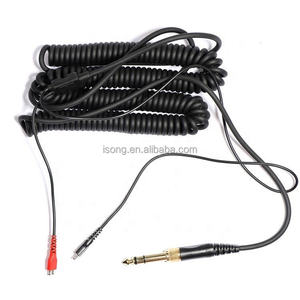 Nouvel an — câble Audio à ressort revêtu de remplacement, pour sennheyer <span class=keywords><strong>HD25</strong></span> HD560 HD540 HD430 HD250, 1.5m-5m, 6.35mm - Product Image 1