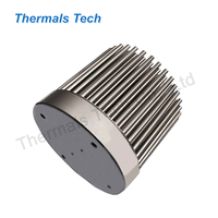 Dissipateur thermique à ailettes en aluminium forgé à froid D80 mm avec roulement à billes 2800 tr/min 17dB(A) pour éclairage LED COB domestique