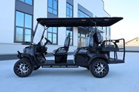 Voiture de golf électrique tout-terrain à longue portée à moteur haute puissance 6 places avec chargeur de voiture intelligent pour terrain de golf site de camping
