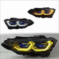 JY - Luces LED Personalizadas de 12 V para Automóviles y Señales de Giro para BMW Serie 4 G22 G82 (2021-2024), Amarillo/Blanco/Ámbar, Conexión Plug and Play, Faro Delantero G22