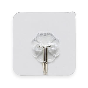 Crochets collants non marquants crochets transparents muraux de salle de bain étagère de rangement crochets collants sans clous - Product Image 3