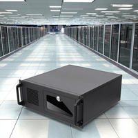 Fabricación de 19 pulgadas 2U 4U Servidor de aluminio Rack Case Chasis LOGO Estilo ATX personalizado con ventilador para equipos de red y gabinetes de PC