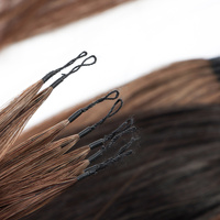 Extensions de cheveux en plumes 6D, 100% cheveux humains, qualité supérieure, double trame, extrémités pleines, cheveux longs