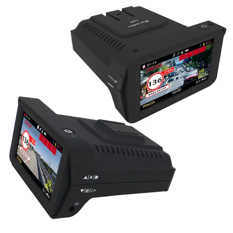 Combo 3 B 1 Detektor Radar Mobil DVR Mobil dan GPS Glonass 1080P Full HD Kendaraan DVR Dash Cam Karadar K328SG