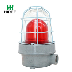 Lámpara de Alarma a Prueba de Explosiones HIREP con Luz Estroboscópica y Zumbador, Certificación ATEX, para Exteriores, para Seguridad en Plantas Químicas y Refinerías - Product Image 1