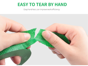 Cinta <span class=keywords><strong>de</strong></span> Enmascarar Verde <span class=keywords><strong>de</strong></span> Alta Adhesión, Cinta Acrílica para Pintores, para Pintar Casas, Paredes Exteriores, Renovación y Decoración <span class=keywords><strong>de</strong></span> Exteriores - Product Image 5