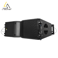 Sistem Audio Pro Line Array Pasif Dua Arah K208 Dual 8 Inch dengan Cakupan 110 Derajat, Box Speaker Kayu Lapis 18mm untuk Klub