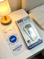 Protection d'écran en verre trempé transparent antistatique sans bordure incurvée de grande taille 300C pour iPhone 18Fold.