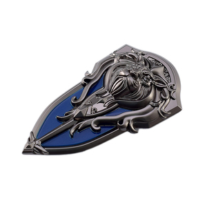 World of Warcraft Lion Shield 9,5 cm 64G Aleación de Zinc artesanía Metal <span class=keywords><strong>pequeño</strong></span> juguete Mini modelo - Product Image 1