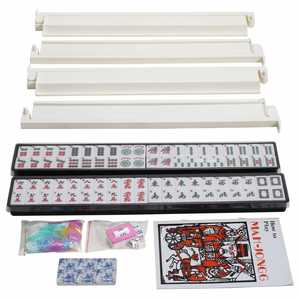 En stock de fábrica: Mahjong americano de acrílico cristalino Morning Glory, juego de entretenimiento de cartas y ajedrez, 166 fichas sin estuche, regalo festivo - Product Image 4