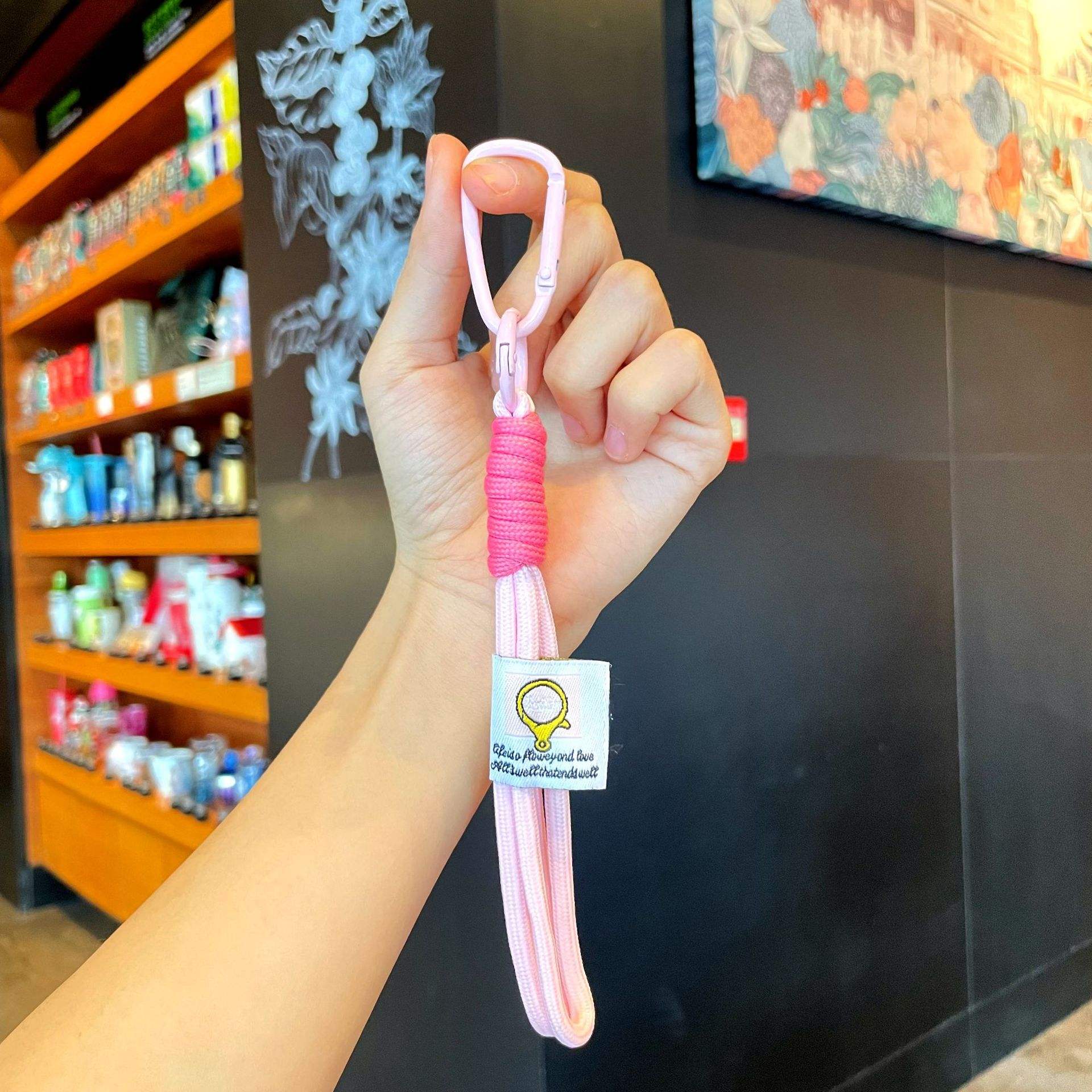 ห่วงปีนเขาแบบสองเชือก - สีชมพู