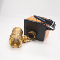 Winvall Fan Coil Unit 1/2 "3/4 1" Petit actionneur électrique Vannes à boisseau sphérique à 2 voies Mini vanne à boisseau sphérique en laiton motorisée 220VAC