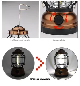 Camping Light Manufacturer Wholesale Best Gift Folding Emergency Lamp Portable Hanging Lantern LED Camping Tent Lantern