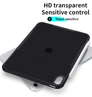 Étui pour tablette en fibre de carbone mat anti-pliage, coque de protection transparente antichoc pour iPad Pro 11, iPad Air 4 Air 5, iPad 10.2, iPad
