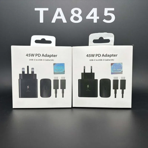 Fast <b>charging</b> 45W PD <b>adapter</b> charger for samsung Galaxy US EU UK power <b>adapter</b> plug with USB type C 5A cable OEM custom logo - Product Image 1