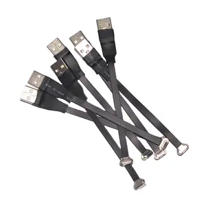 Kabel USB mikro FPC 0.15M, kabel USB mikro Super tipis Flat FFC fleksibel Android V8